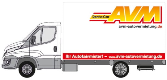 LKW Koffer mit Ladebordwand mieten München - AVM